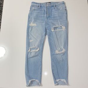 Abercrombie High Rise Ankle Jeans